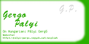 gergo palyi business card